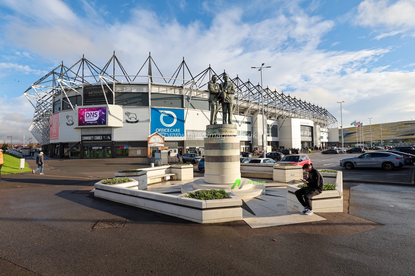 A general view of Pride Park stadium Home of Derby County during the Sky Bet Championship match Derby County vs Sheffield Wednesday at Pride Park Stadium, Derby, United Kingdom, 1st December 2024

(Photo by Alex Roebuck/News Images)