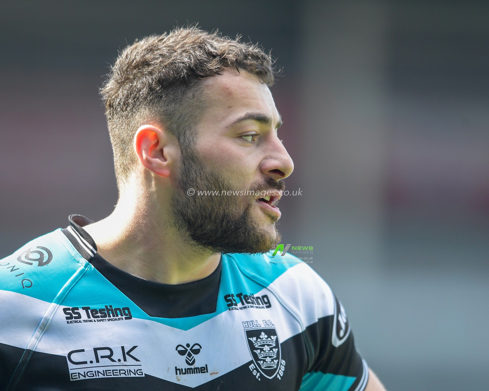 Jake Connor (1) of Hull FC in action during the game