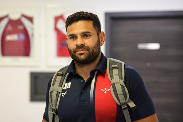 Rhyse Martin of Hull KR arrives during the Betfred Super League Round 20 Salford Red Devils vs Hull KR at Salford Community Stadium, Eccles, United Kingdom, 31st July 2025

(Photo by Mark Cosgrove/News Images)