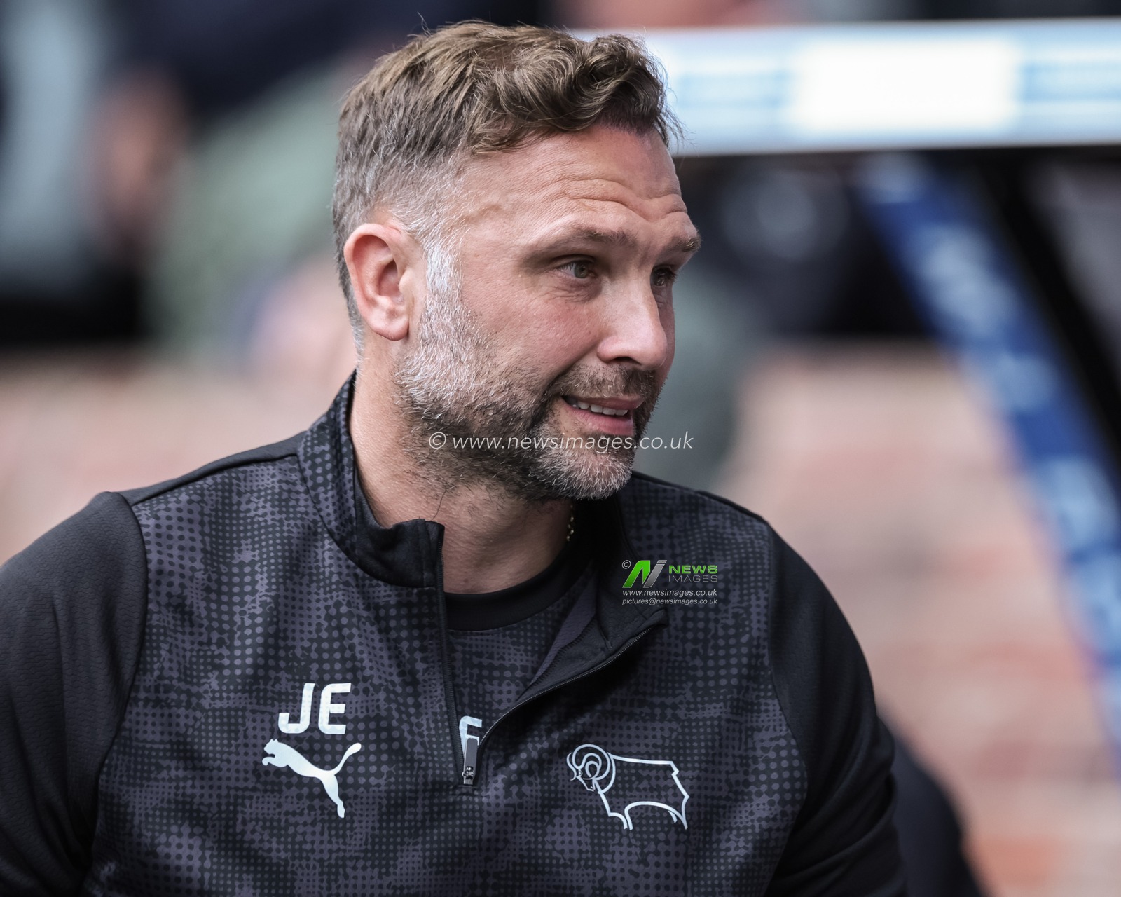 John Eustace manager of Derby County during the Sky Bet Championship match Derby County vs Coventry City at Pride Park Stadium, Derby, United Kingdom, 16th August 2025

(Photo by Mark Cosgrove/News Images)