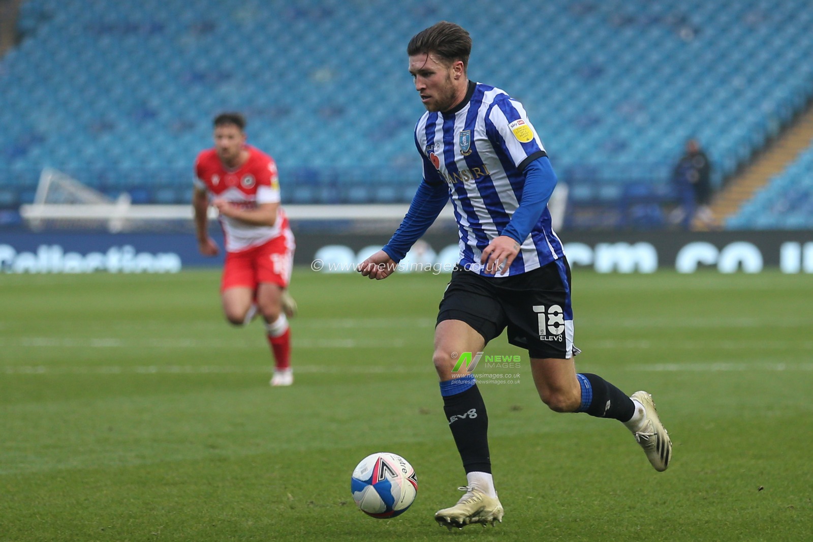 Josh Windass #18 of Sheffield Wednesday during the game