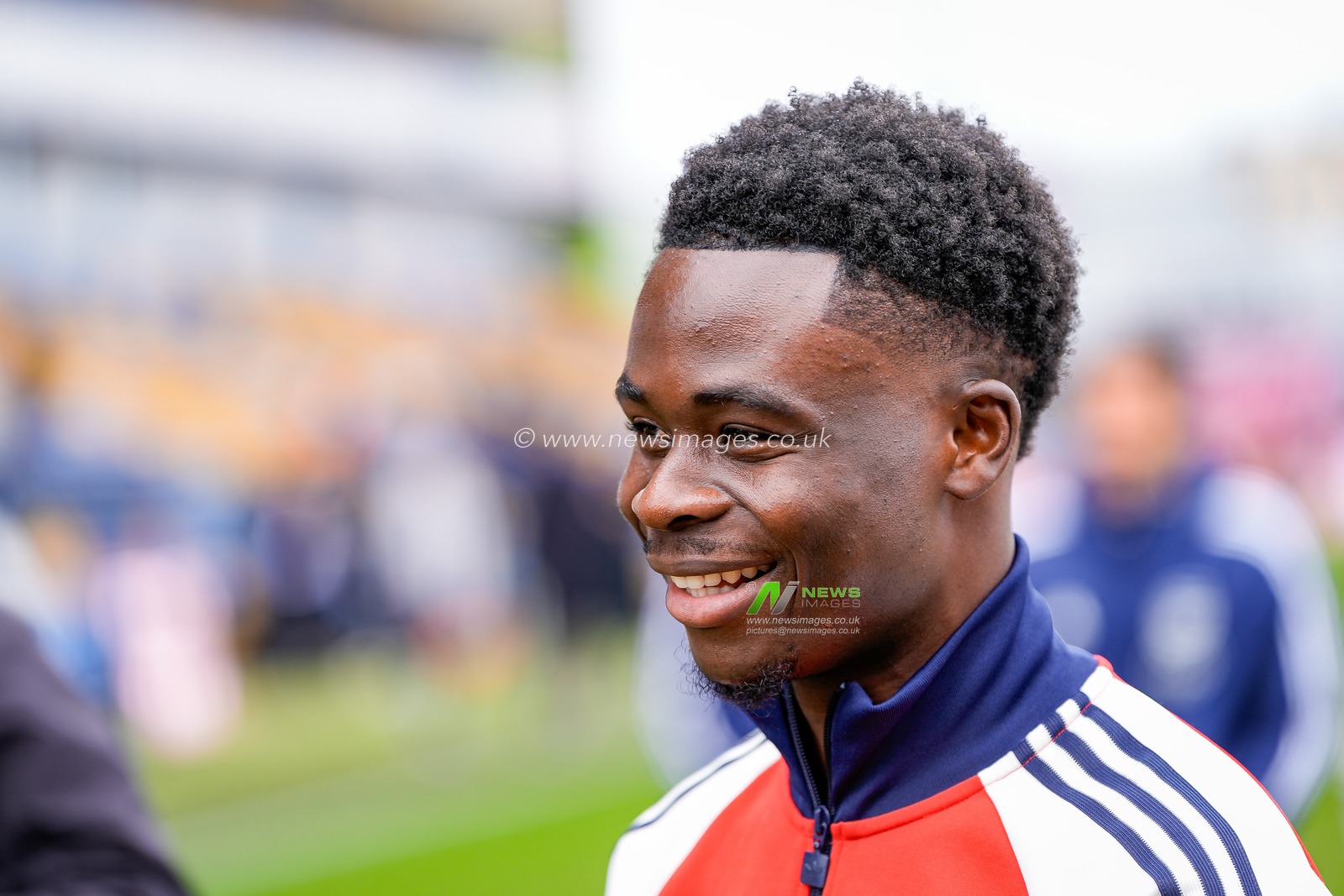 Bukayo Saka of Arsenal inspects the pitch prior to kick off inspects the pitch prior to kick off during the Emirates FA Cup fifth round match Mansfield Town vs Arsenal at One Call Stadium, Mansfield, United Kingdom on 07 March 2026

(Photo by Maynard Manyowa/News Images)