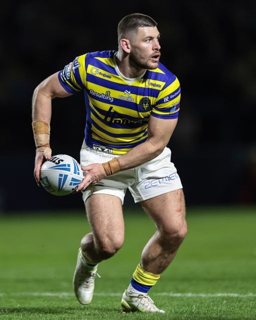 Danny Walker of Warrington Wolves with the ball during the Betfred Super League round 9 match Warrington Wolves vs Wigan Warriors at The Halliwell Jones Stadium, Warrington, United Kingdom on 24 April 2026

(Photo by Mark Cosgrove/News Images)