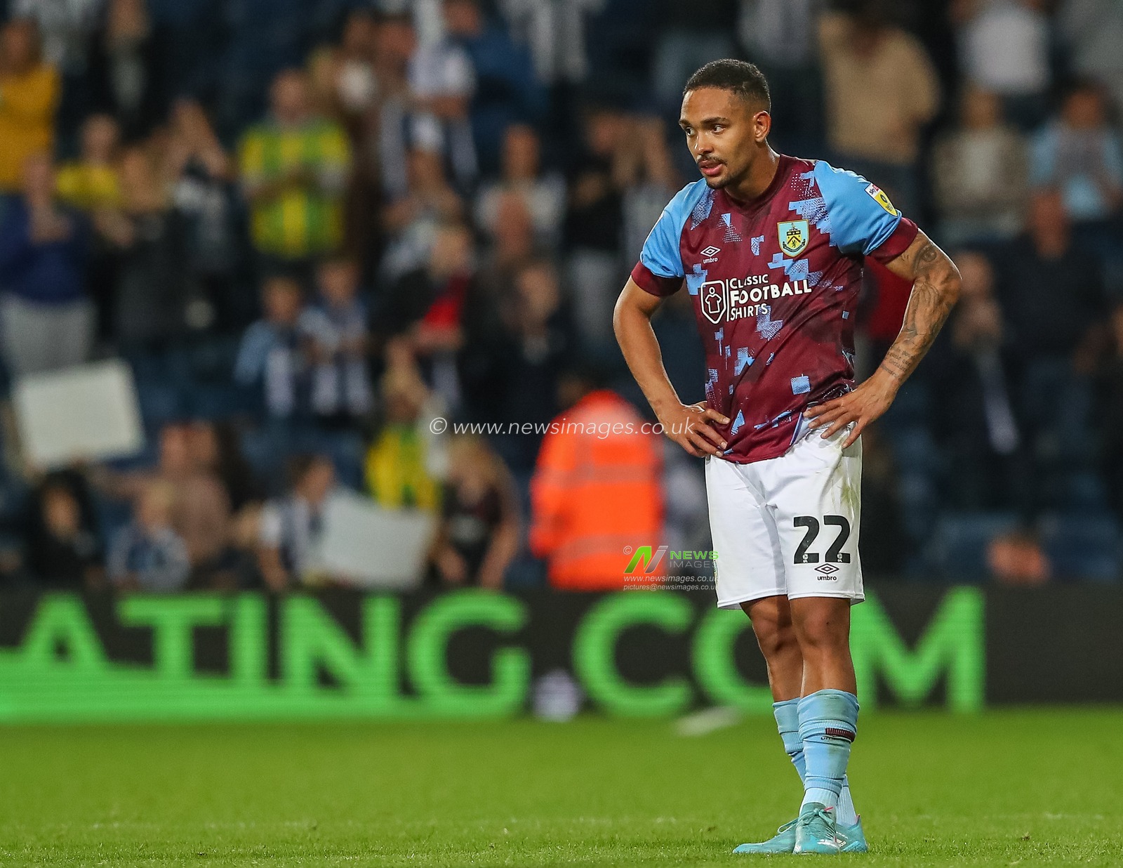 Vitinho #22 of Burnley looks dejected after the Sky Bet Championship match West Bromwich Albion vs Burnley at The Hawthorns, West Bromwich, United Kingdom, 2nd September 2022

(Photo by Gareth Evans/News Images)