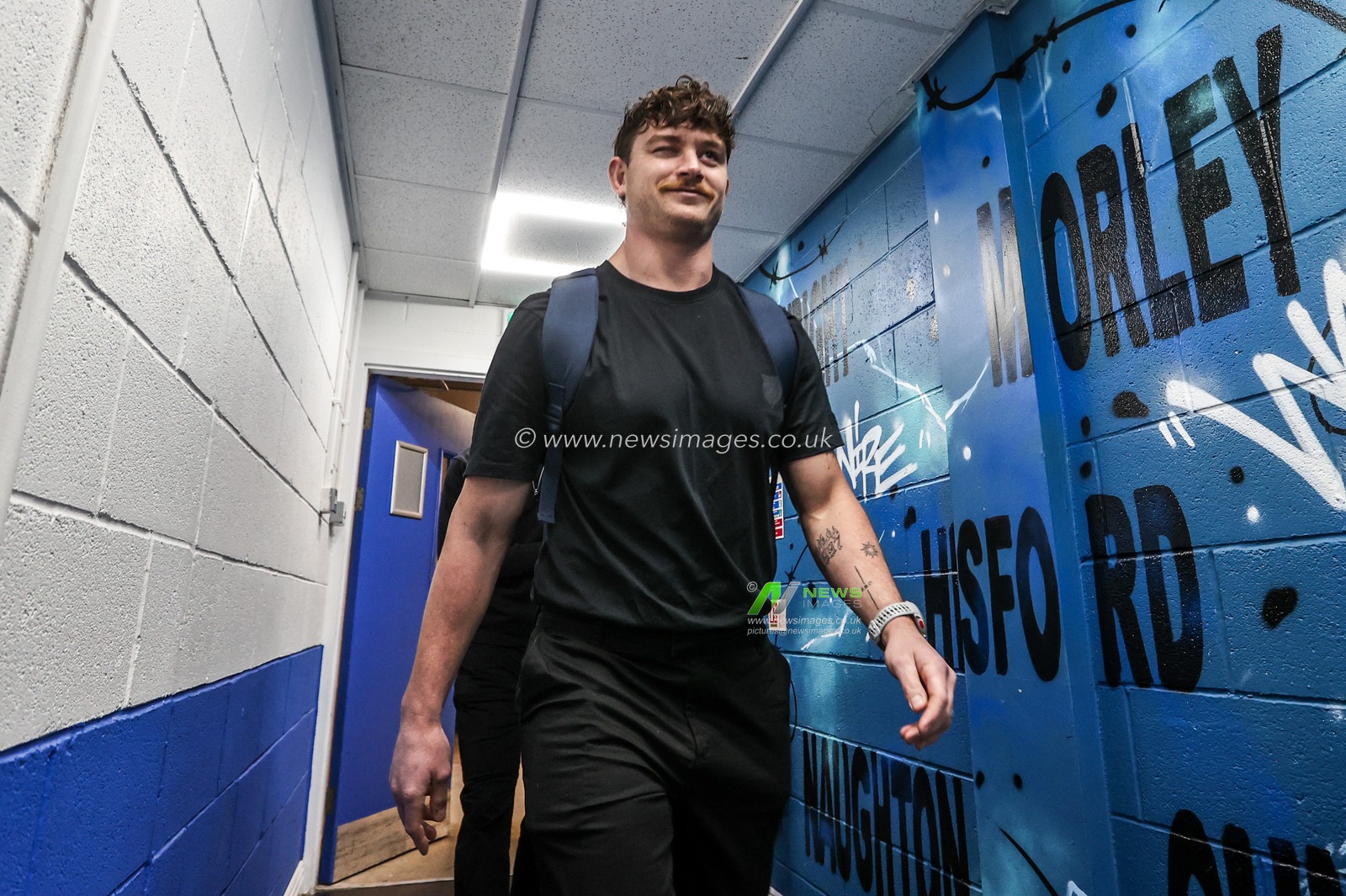 Jordy Crowther of Warrington Wolves arrives during the Betfred Super League round 5 match Warrington Wolves vs Castleford Tigers at The Halliwell Jones Stadium, Warrington, United Kingdom on 21 March 2026

(Photo by Alfie Cosgrove/News Images)
