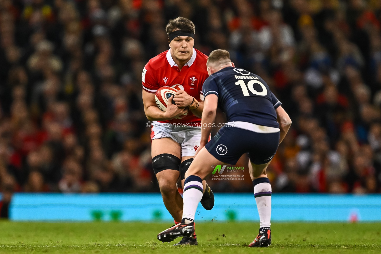 Teddy Williams of Wales in action during the 2024 Guinness 6 Nations match Wales vs Scotland at Principality Stadium, Cardiff, United Kingdom, 3rd February 2024

(Photo by Craig Thomas/News Images)