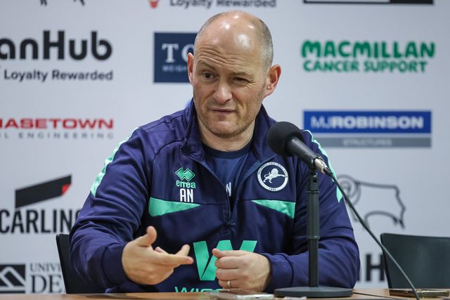 Alex Neil manager of Millwall speaks in the post match press conference during the Sky Bet Championship match Derby County vs Millwall at Pride Park Stadium, Derby, United Kingdom, 10th December 2025

(Photo by Mark Cosgrove/News Images)

*** GER AUT SUI OUT ***
