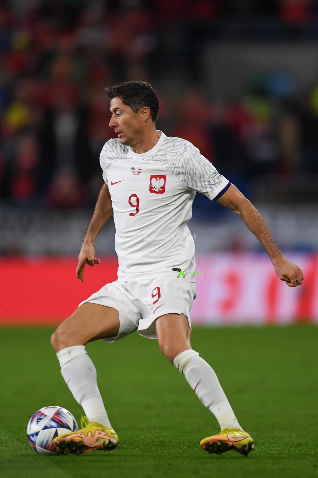 Poland's Robert Lewandowski during the UEFA Nations League Group A4 match between Wales vs Poland at Cardiff City Stadium, Cardiff, United Kingdom, 25th September 2022

(Photo by Mike Jones/News Images)