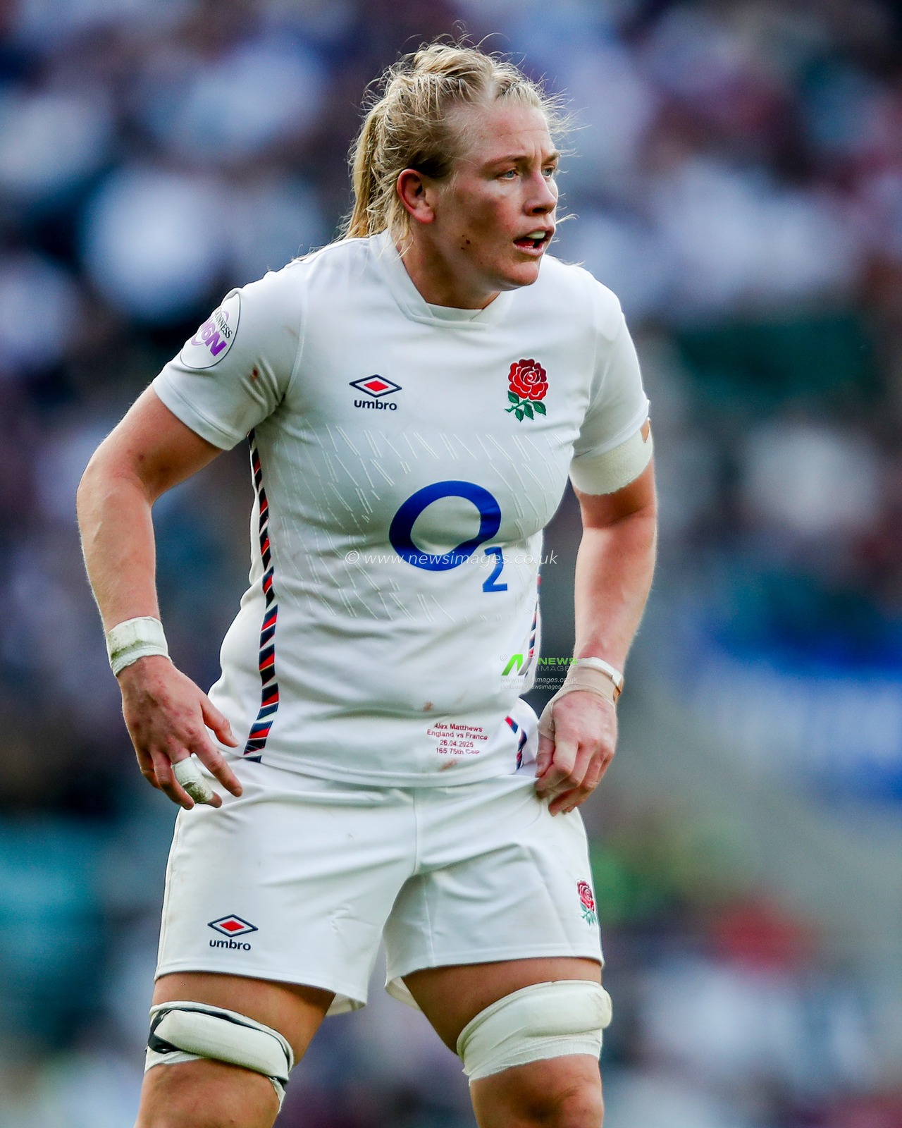 Zoe Aldcroft of England Women in action during the 2025 Guinness Womenâ€™s Six Nations match England vs France at Allianz Stadium, Twickenham, United Kingdom, 26th April 2025

(Photo by Izzy Poles/News Images)