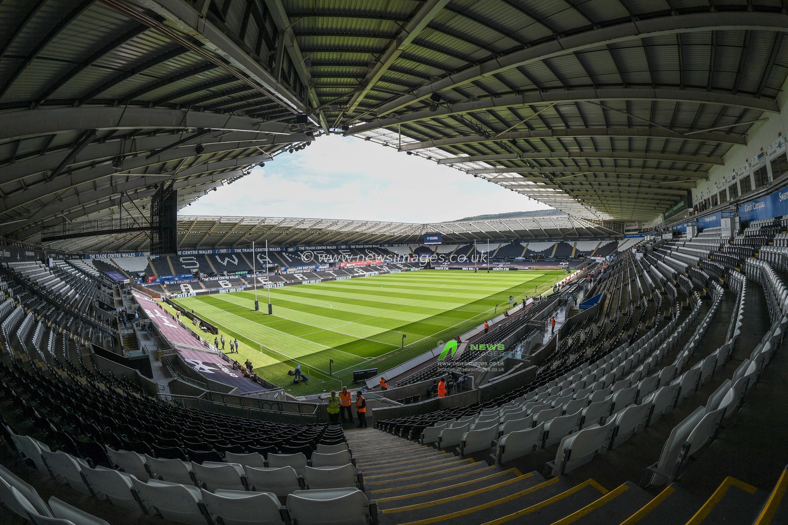 general view of Swansea.com Stadium, Home of Ospreys Rugby,