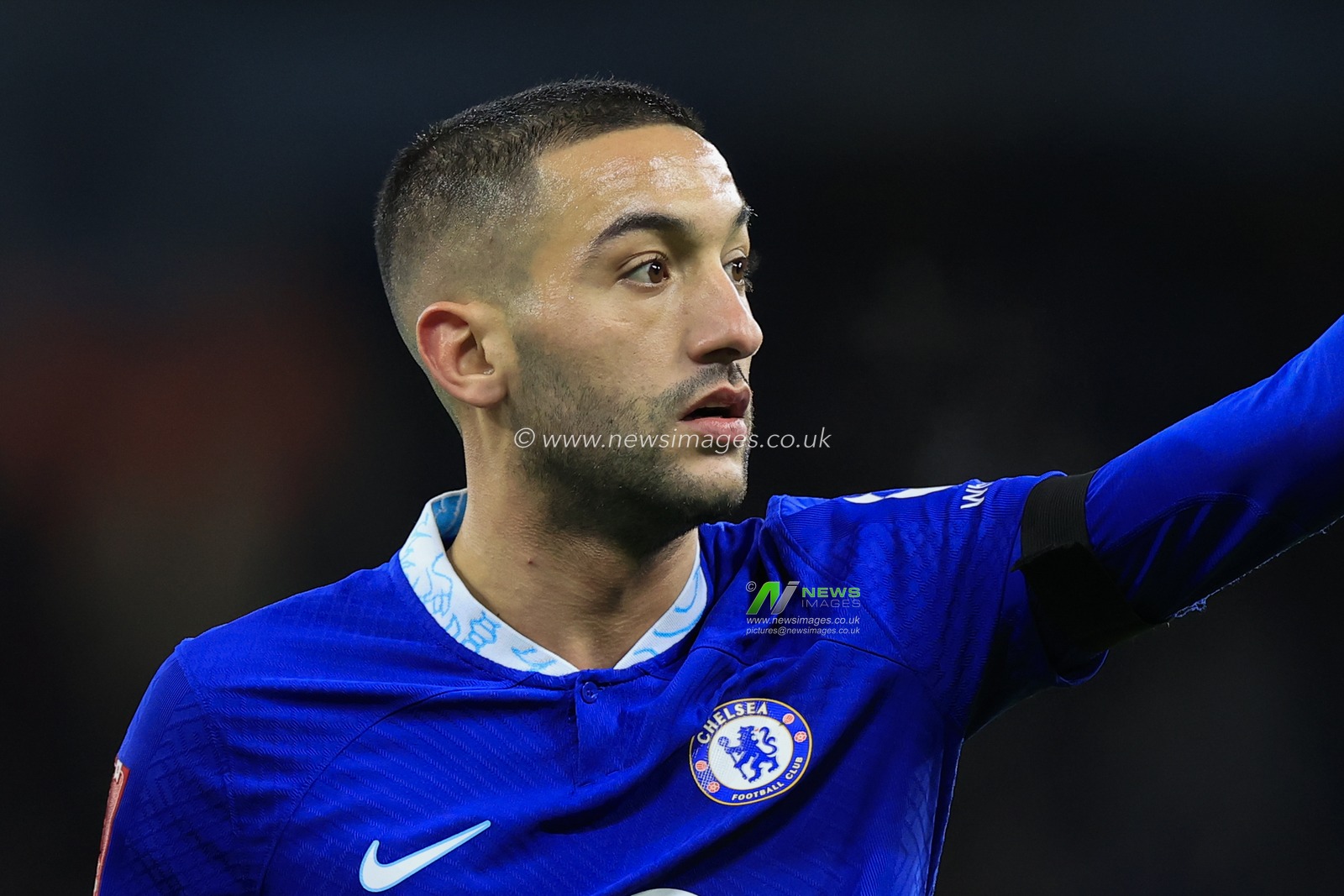 Hakim Ziyech #22 of Chelsea during the FA Cup Third Round match Manchester City vs Chelsea at Etihad Stadium, Manchester, United Kingdom, 8th January 2023

(Photo by Conor Molloy/News Images)