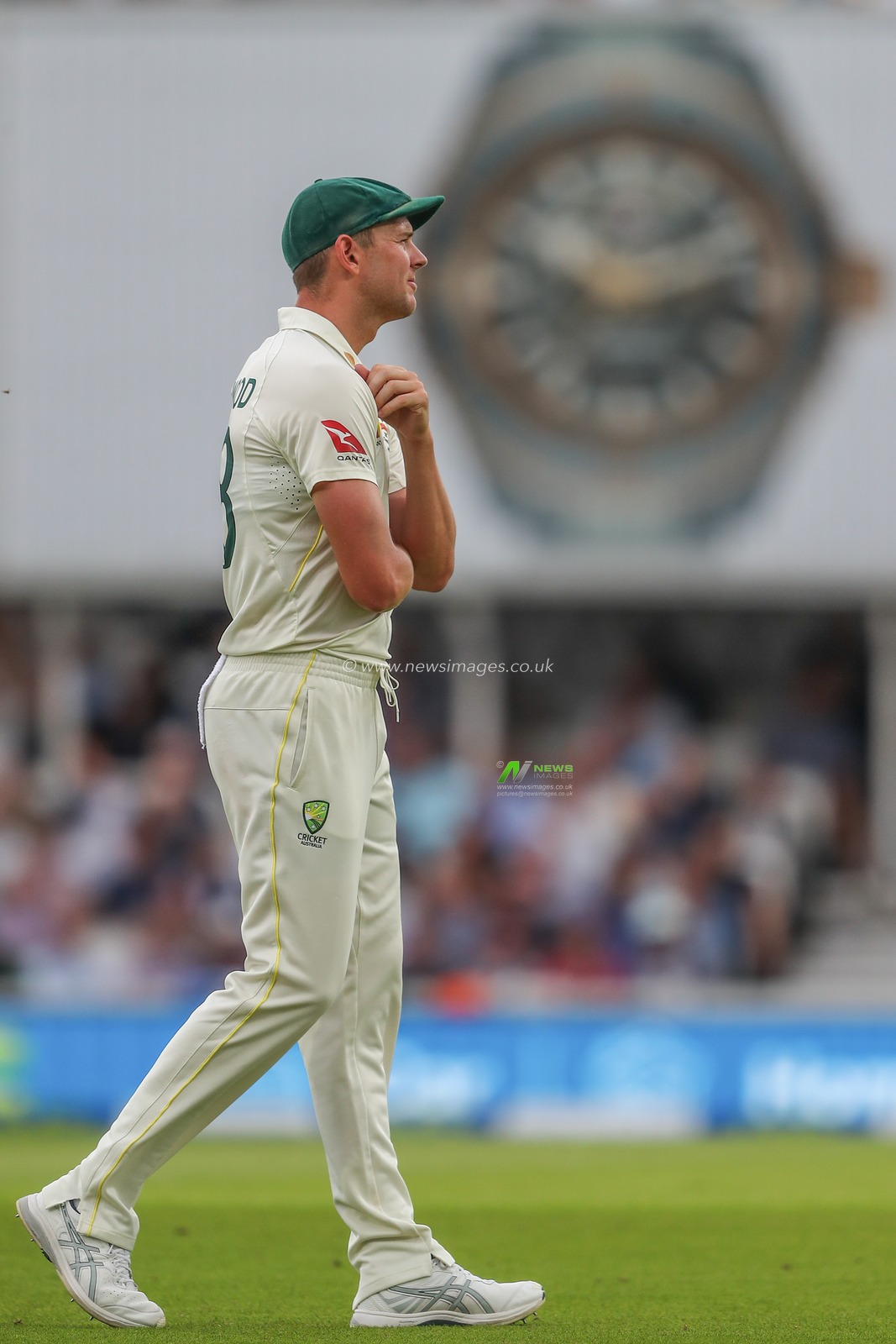 Josh Hazlewood of Australia during the LV= Insurance Ashes Fifth Test Series Day One England v Australia at The Kia Oval, London, United Kingdom, 27th July 2023

(Photo by Gareth Evans/News Images)