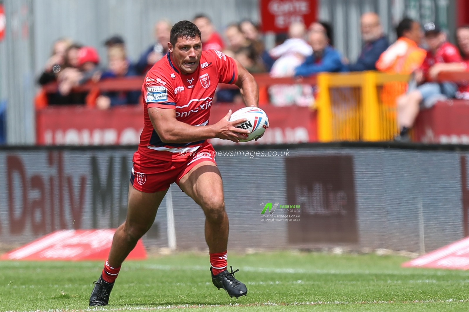 Ryan Hall #5 of Hull KR in action during the game
