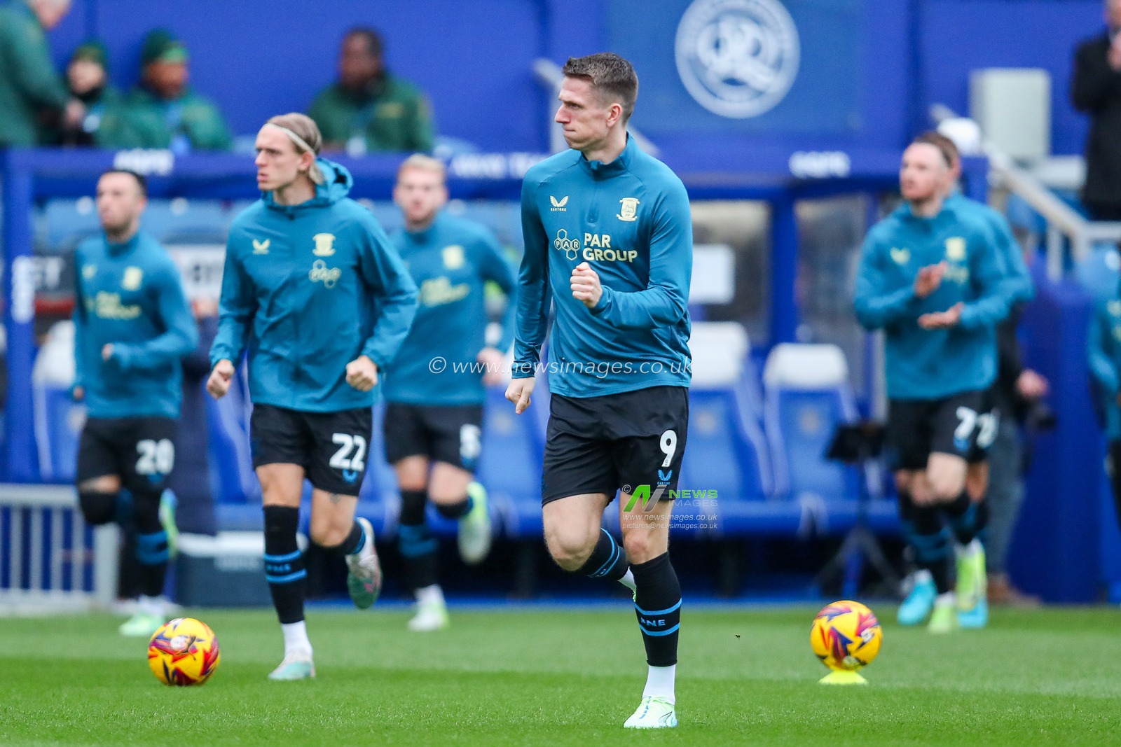 Emil Riis Jakobsen of Preston North End warms up prior to the Sky Bet Championship match Queens Park Rangers vs Preston North End at Matrade Loftus Road, London, United Kingdom, 21st December 2024

(Photo by Izzy Poles/News Images)