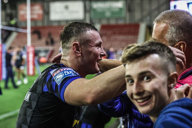 during the Betfred Super League round 21 match Leigh Leopards vs Leeds Rhinos at Leigh Sports Village, Leigh, United Kingdom, 7th August 2025

(Photo by Alfie Cosgrove/News Images)