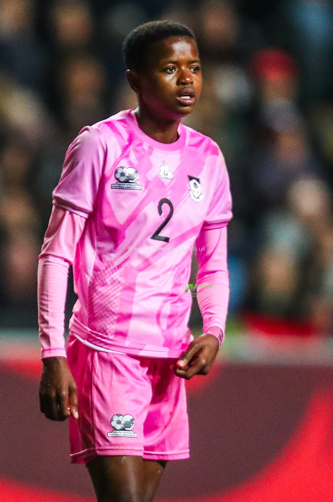 Lebohang Ramalepe of South Africa looks on during the Women's International Friendly match England Women vs South Africa Women at Coventry Building Society Arena, Coventry, United Kingdom, 29th October 2024

(Photo by Izzy Poles/News Images)