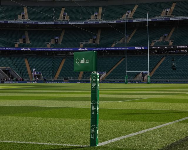 The Quilter dead-ball line post and flag during the Quilter Nations Series 2025 match England vs Australia at Allianz Stadium, Twickenham, United Kingdom, 1st November 2025

(Photo by Mark Cosgrove/News Images)

*** GER AUT SUI OUT ***