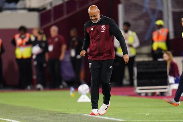 Nuno Espirito Santo manager of West Ham United celebrates win during the Sky Bet Championship match West Ham United vs Wolverhampton Wanderers at London Stadium, London, United Kingdom on 01 September 2026

(Photo by Harvey Murphy/News Images)