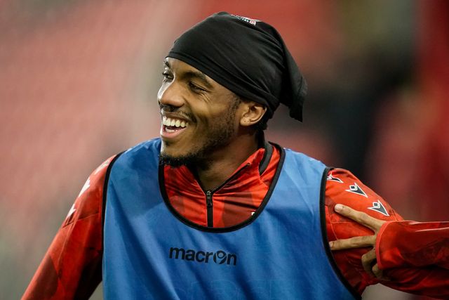 Bosun Lawal of Stoke City in the pregame warmup session  during the Sky Bet Championship match Stoke City vs Oxford United at Bet365 Stadium, Stoke On Trent, United Kingdom on 25 February 2026

(Photo by Maynard Manyowa/News Images)