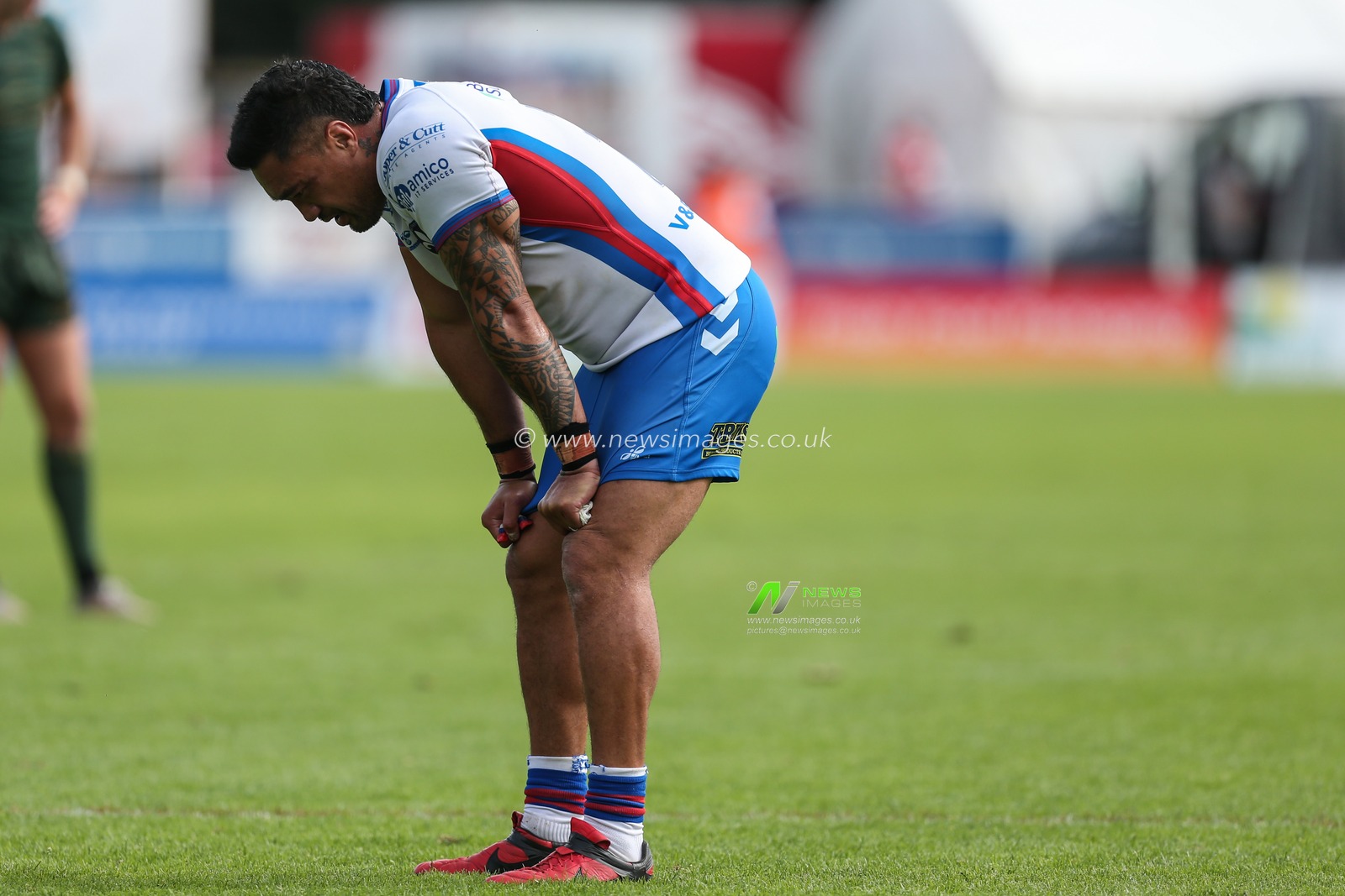 A dejected Tinirau Arona #10 of Wakefield Trinity after the final whistle