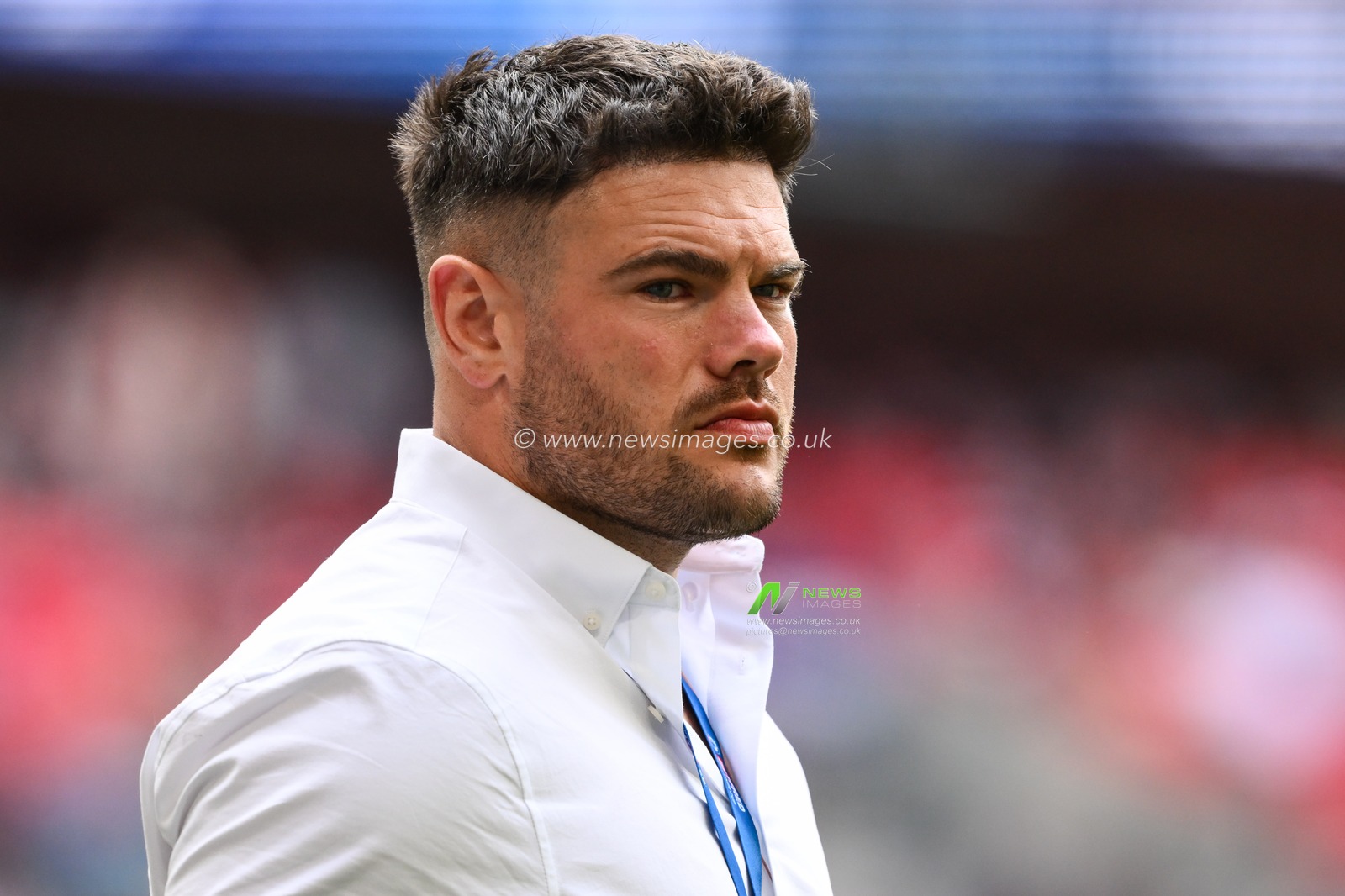 Joe Philbin of Warrington Wolves ahead of the Betfred Challenge Cup Final match Warrington Wolves vs Wigan Warriors at Wembley Stadium, London, United Kingdom, 8th June 2024

(Photo by Craig Thomas/News Images)