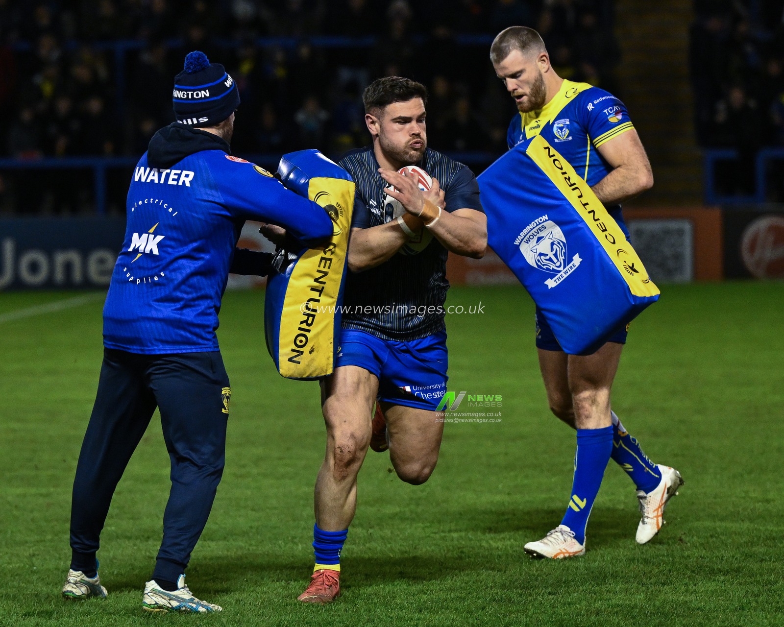 Joe Philbin of Warrington Wolves in the pregame warmup session during the Betfred Super League Round 3 match Warrington Wolves vs Castleford Tigers at Halliwell Jones Stadium, Warrington, United Kingdom, 1st March 2024

(Photo by Craig Thomas/News Images)
