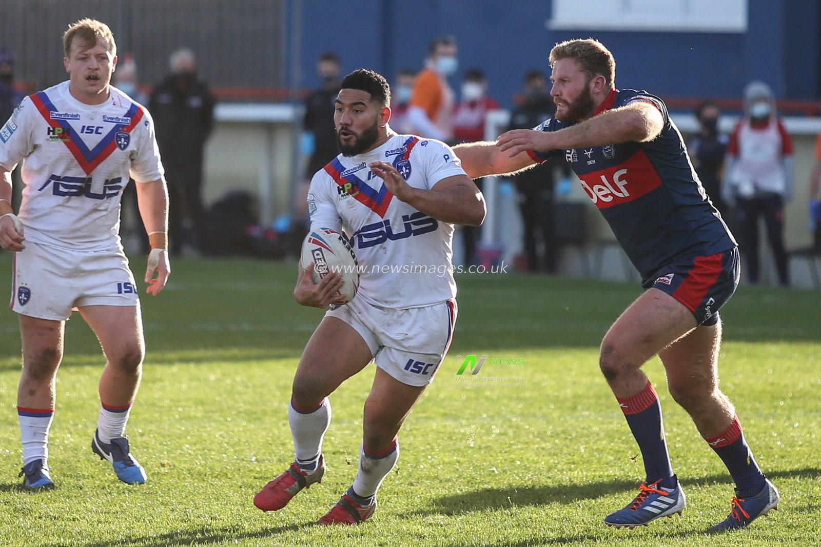 Kelepi Tanginoa (36) of Wakefield Trinity in action during the game