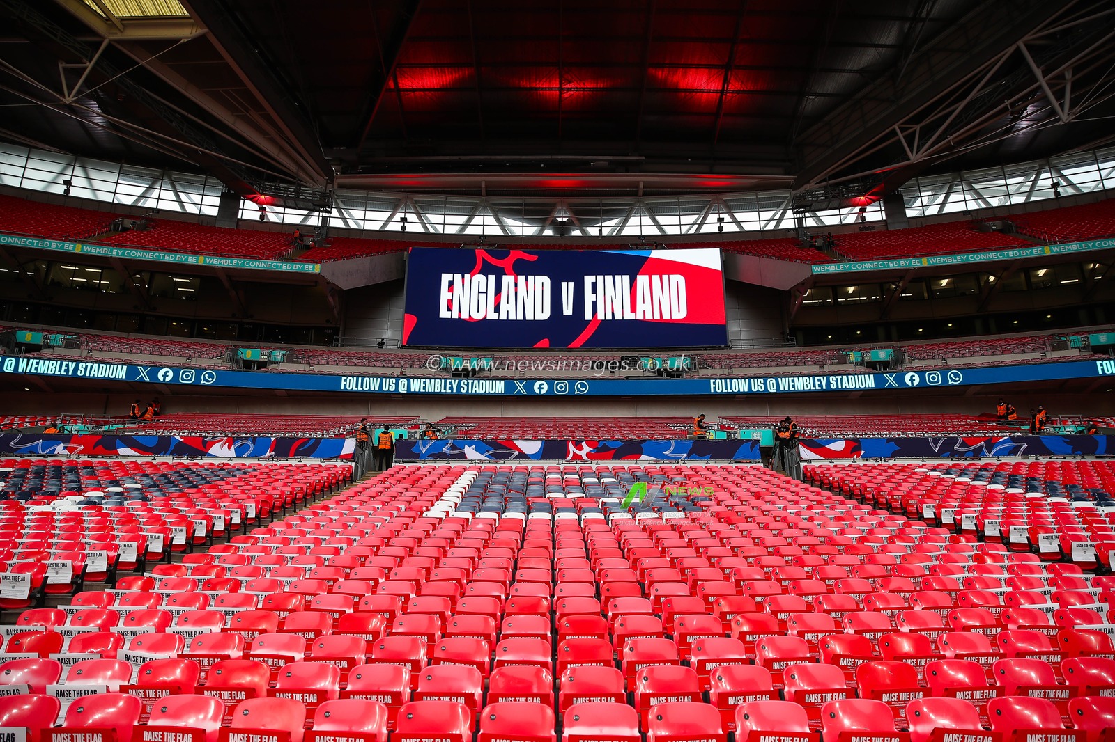 A general view of Wembley Stadium, Home of England ahead of the UEFA Nations League - League B - Group 2 England v Finland at Wembley Stadium, London, United Kingdom, 10th September 2024

(Photo by Gareth Evans/News Images)