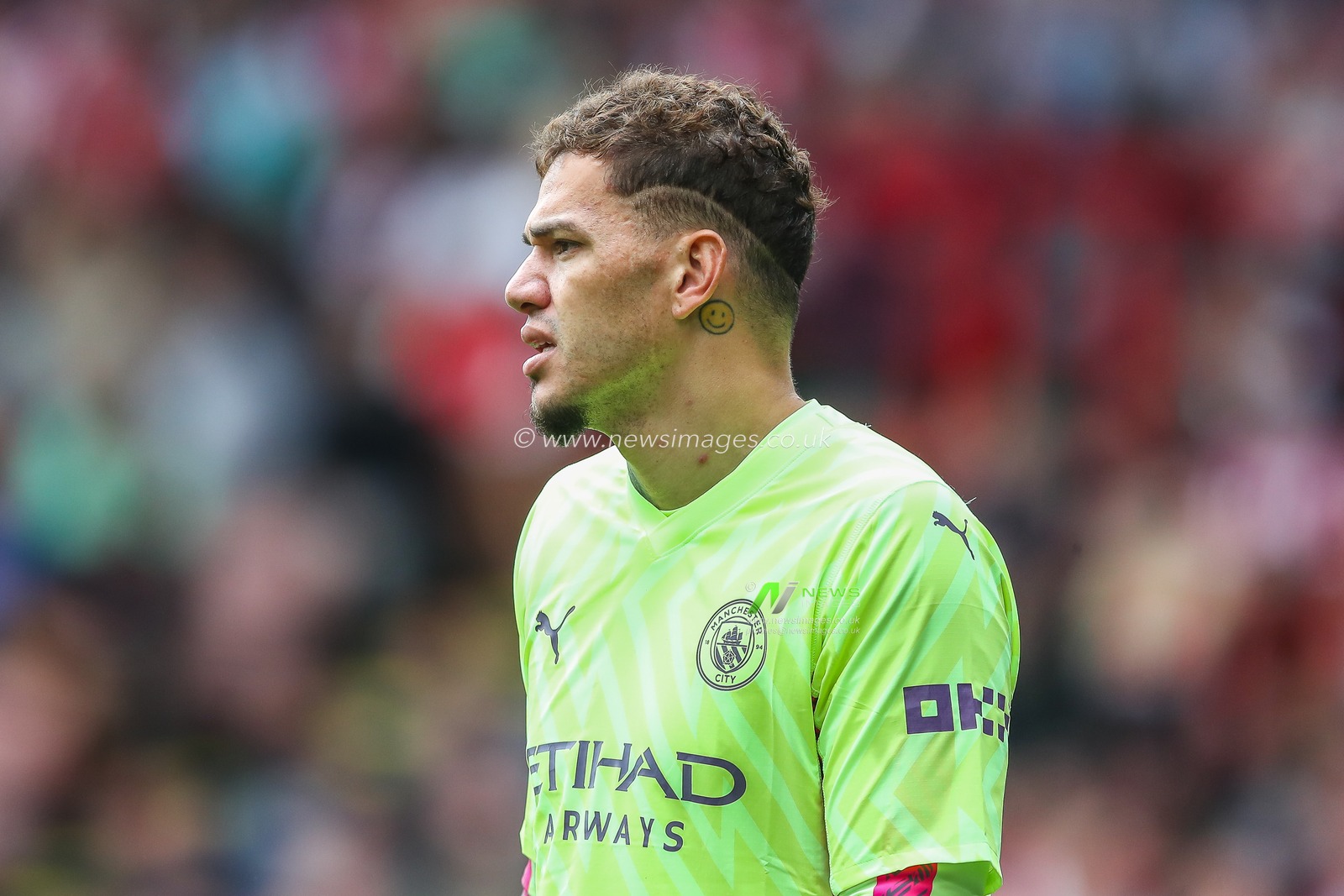 Ederson #31 of Manchester City during the Premier League match Sheffield United vs Manchester City at Bramall Lane, Sheffield, United Kingdom, 27th August 2023

(Photo by Gareth Evans/News Images)