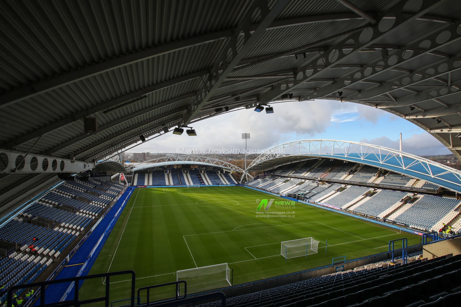 General view inside The John Smith's Stadium ahead of the Sky Bet Championship match Huddersfield Town vs Luton Town at John Smith's Stadium, Huddersfield, United Kingdom, 1st January 2023

(Photo by James Heaton/News Images)