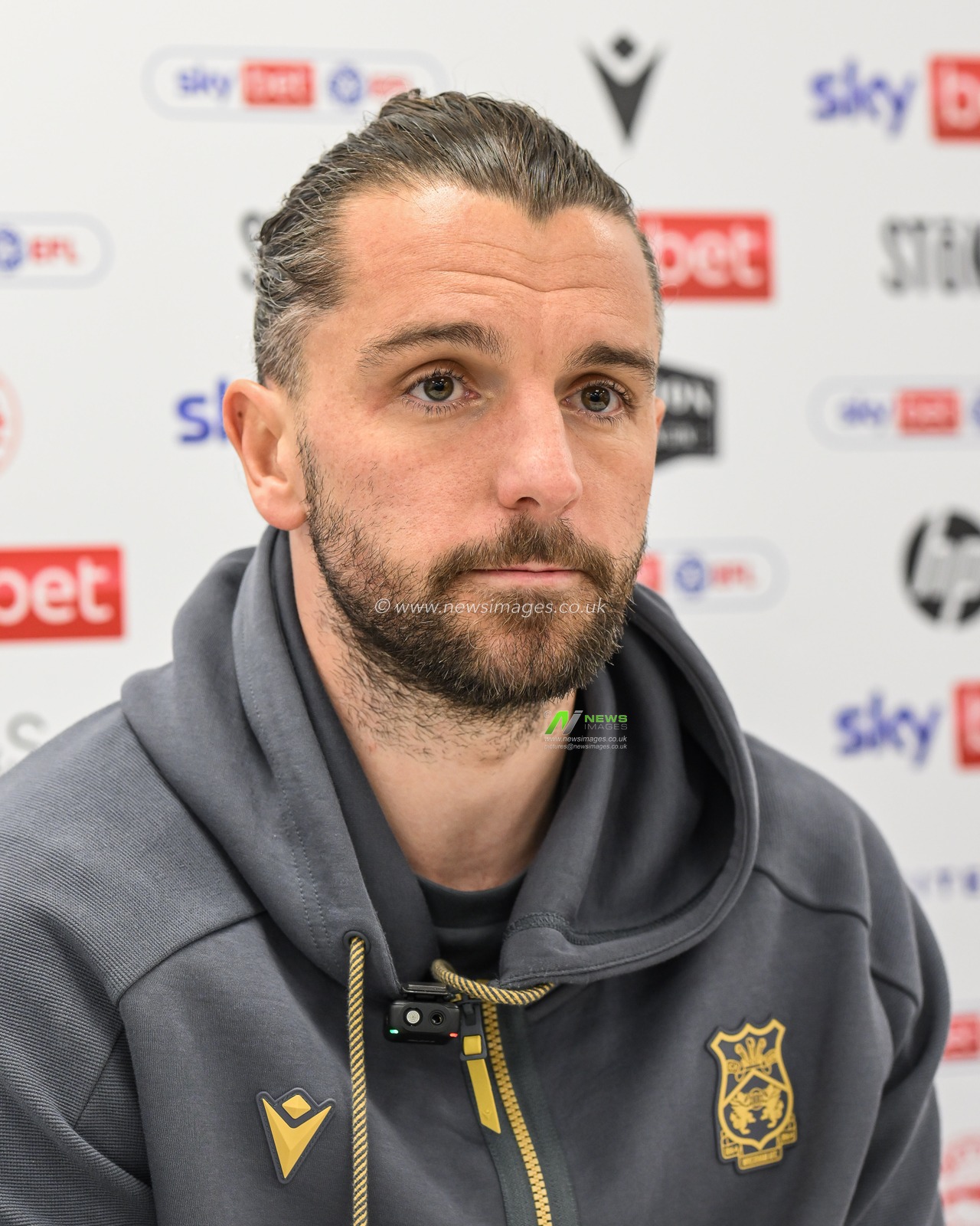 Jay Rodriguez of Wrexham during the post match press conference during the Sky Bet League 1 match Wrexham vs Leyton Orient at SToK Cae Ras, Wrexham, United Kingdom, 18th February 2025

(Photo by Craig Thomas/News Images)