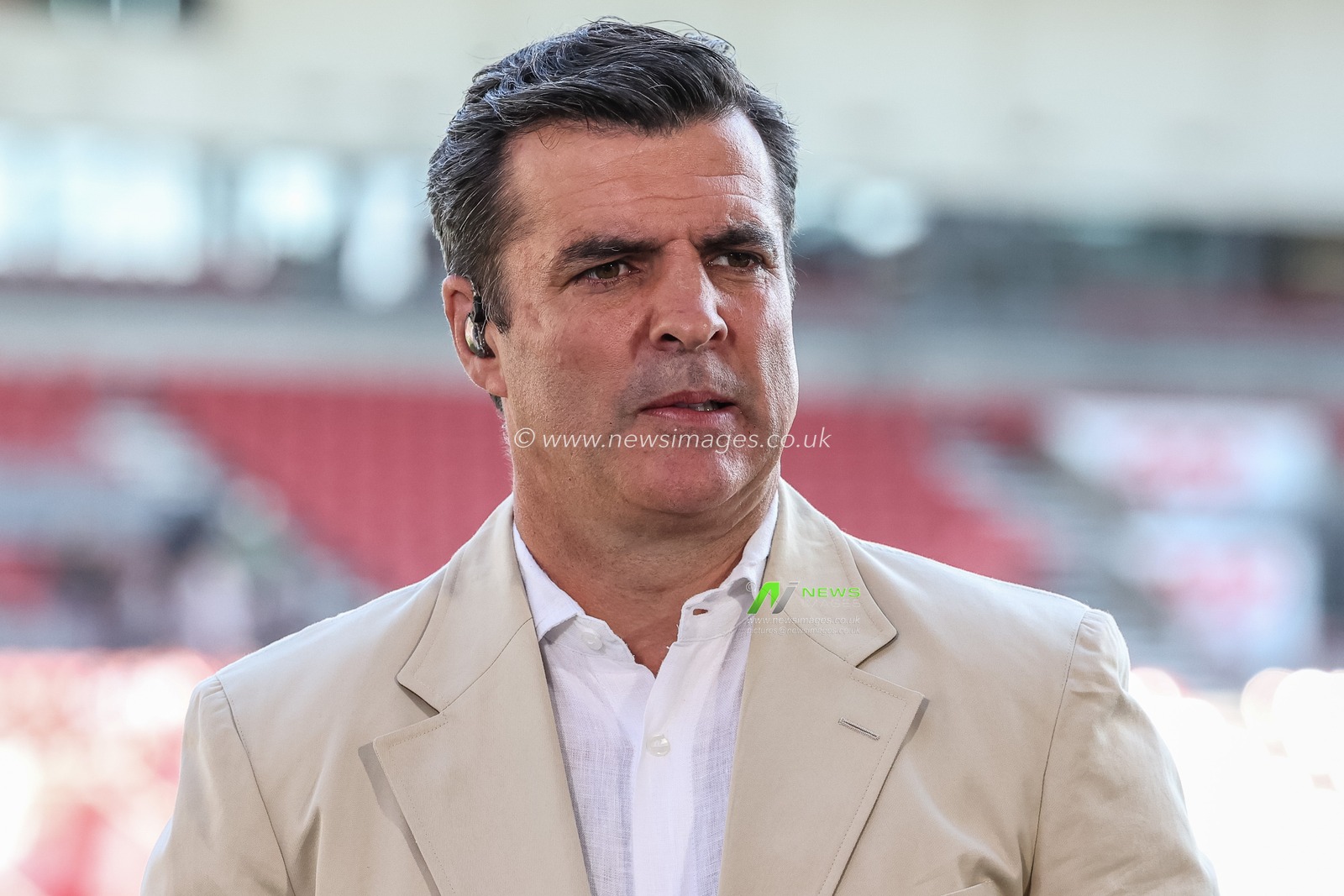 Brian Carney of Sky Sports Rugby League during the Betfred Super League Round 11 match St Helens vs Catalans Dragons at Totally Wicked Stadium, St Helens, United Kingdom, 15th May 2025

(Photo by Mark Cosgrove/News Images)