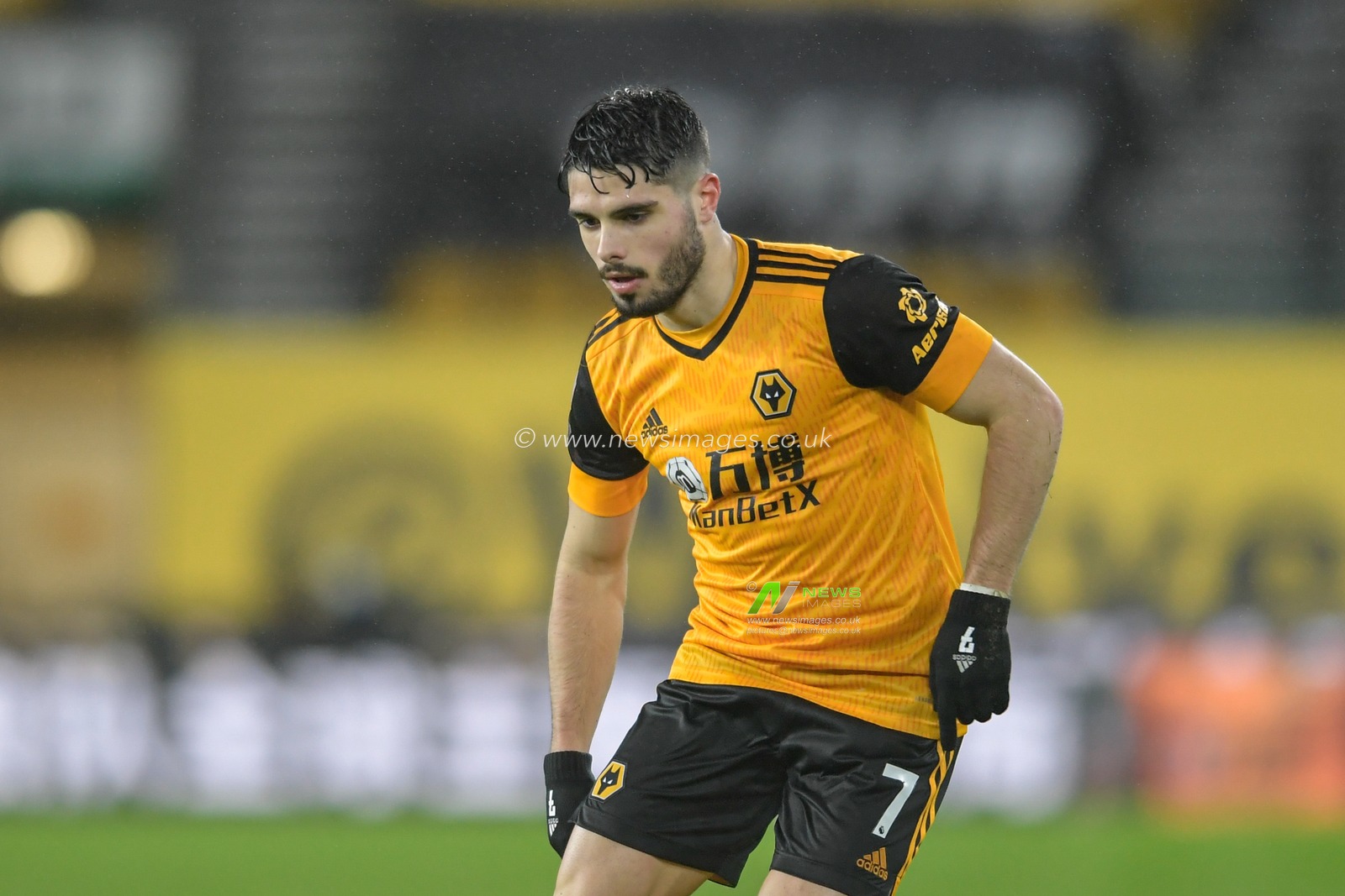 Pedro Neto #7 of Wolverhampton Wanderers in action during the game