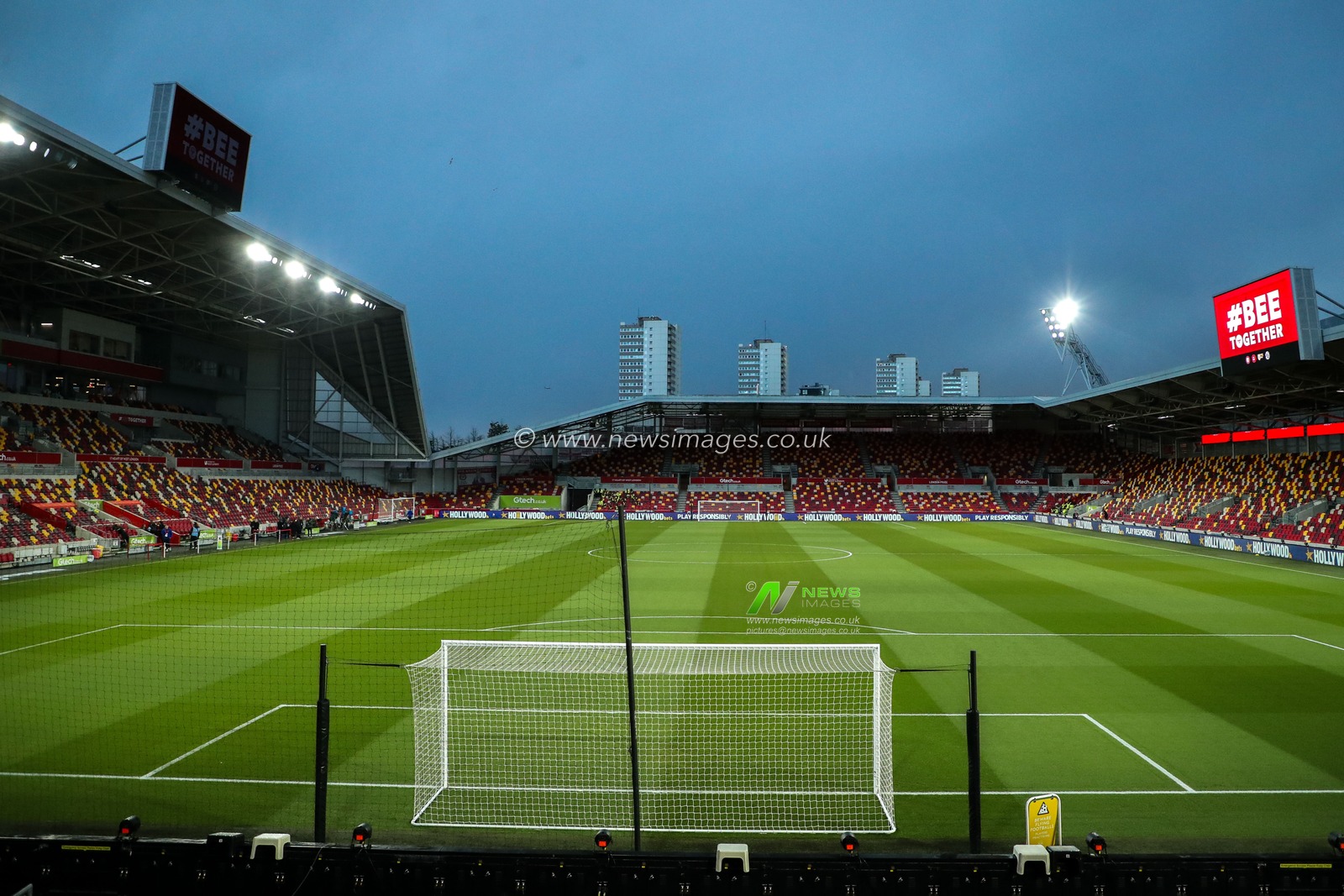 A general view of The Gtech Community Stadium prior to the Premier League match Brentford vs Everton at The Gtech Community Stadium, London, United Kingdom, 26th February 2025

(Photo by Izzy Poles/News Images)