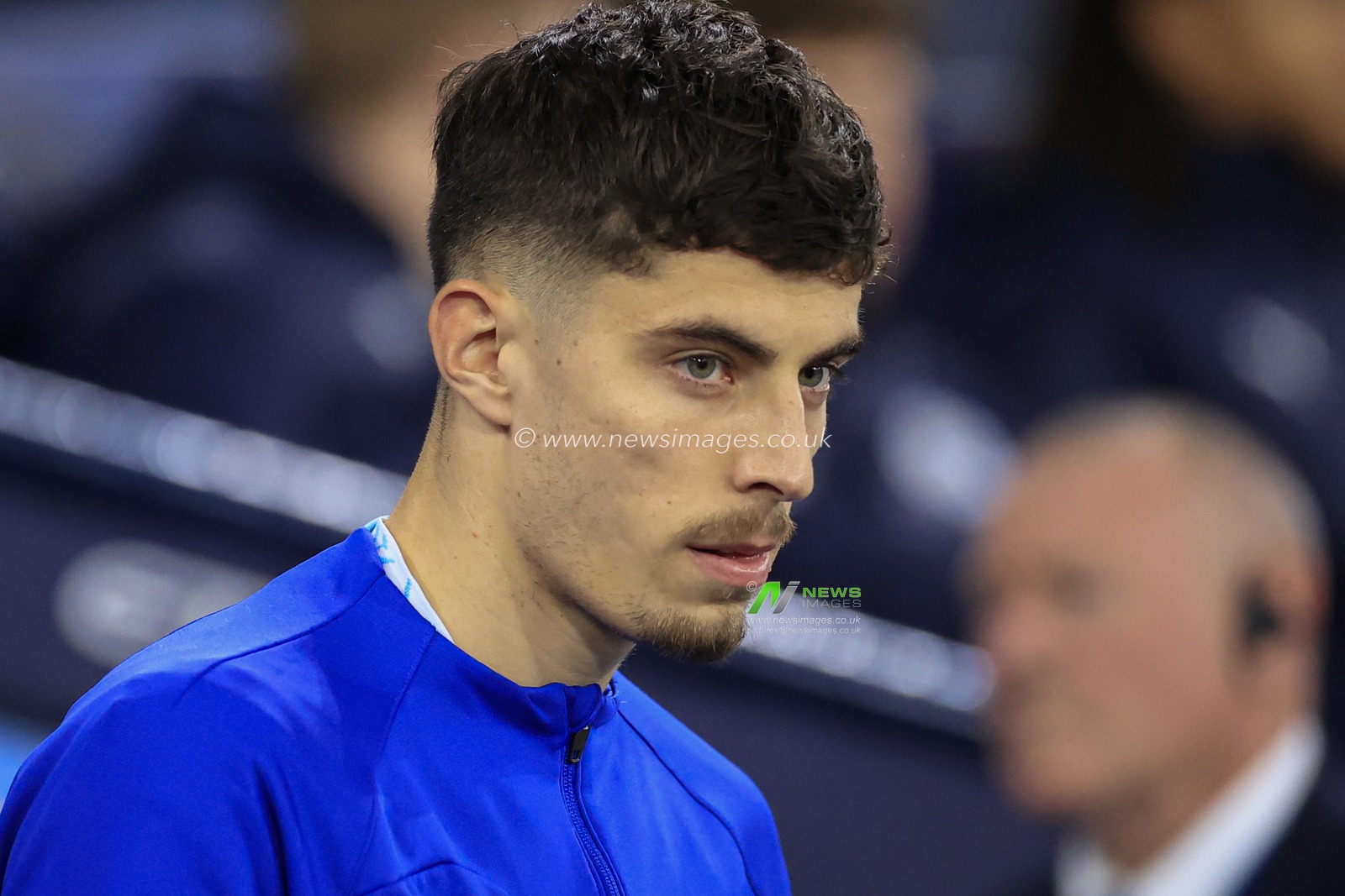 Kai Havertz #29 of Chelsea enters the field ahead of the FA Cup Third Round match Manchester City vs Chelsea at Etihad Stadium, Manchester, United Kingdom, 8th January 2023

(Photo by Conor Molloy/News Images)