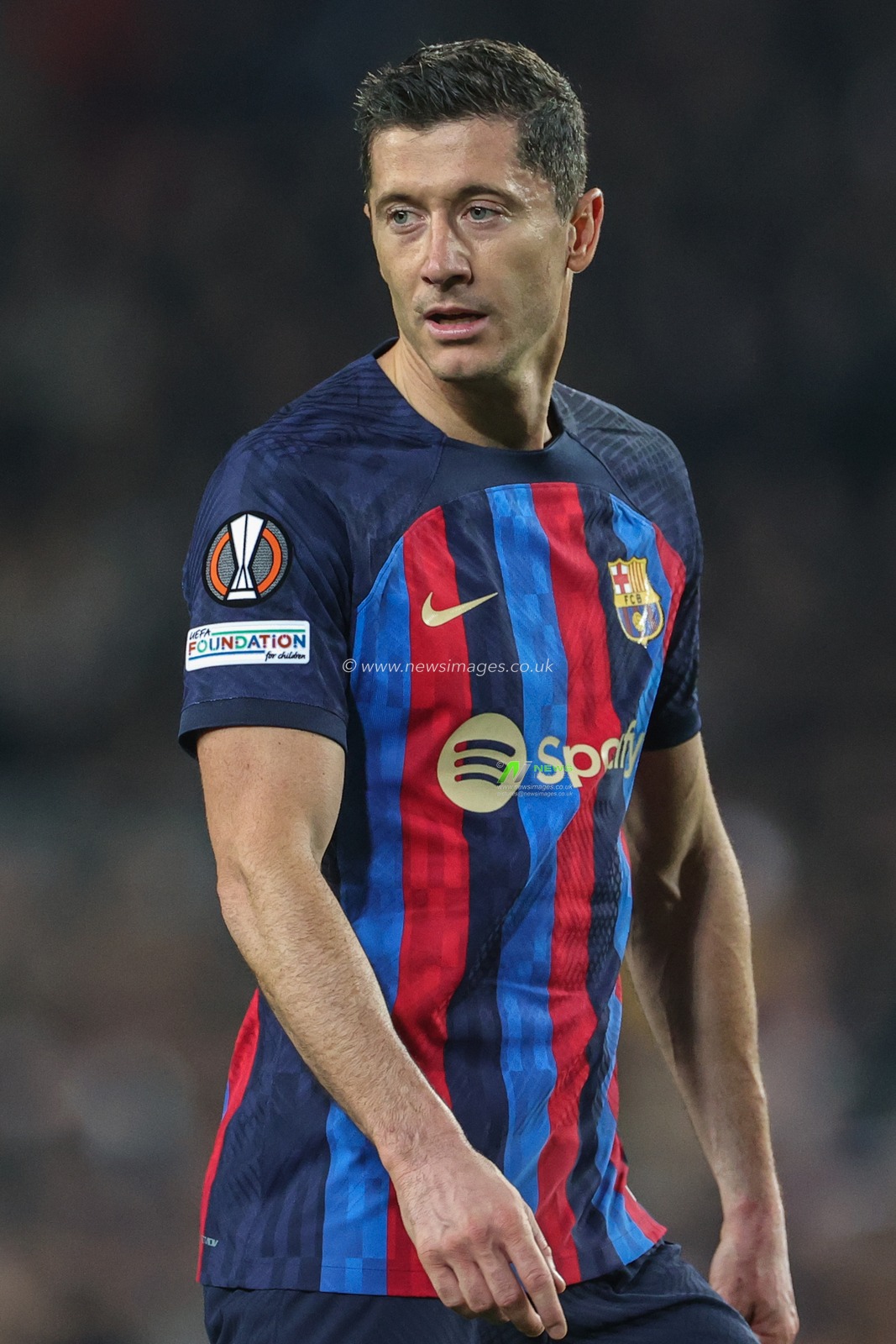 Robert Lewandowski #9 of Barcelona during the UEFA Europa League Knockout Round Play-Offs Barcelona vs Manchester United at Spotify Camp Nou, Barcelona, Spain, 16th February 2023

(Photo by Mark Cosgrove/News Images)