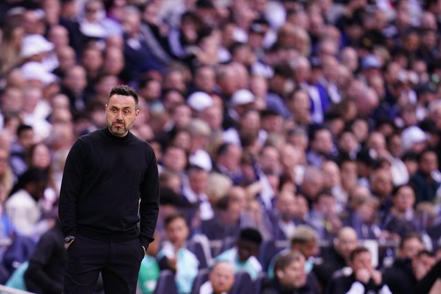 Roberto De Zerbi manager of Tottenham Hotspur during the Premier League match Tottenham Hotspur vs Brighton & Hove Albion at Tottenham Hotspur Stadium, London, United Kingdom on 18 April 2026

(Photo by Harvey Murphy/News Images)