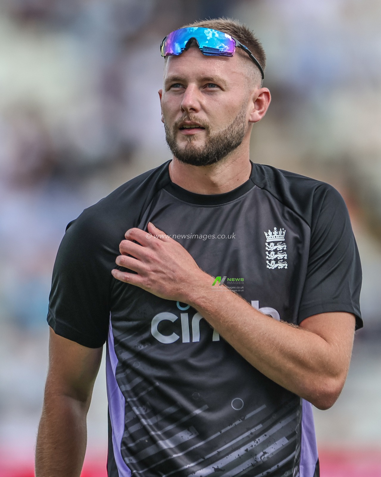 Gus Atkinson of England during the 3rd Rothesay Test Match Day One match England vs West Indies at Edgbaston, Birmingham, United Kingdom, 26th July 2024

(Photo by Mark Cosgrove/News Images)