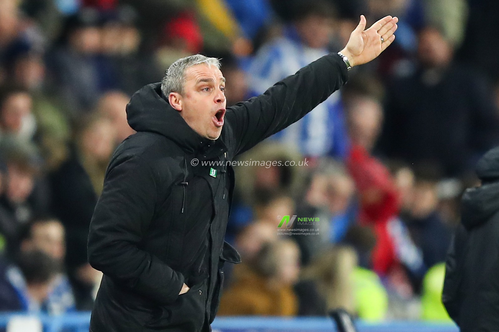 Michael Duff manager of Huddersfield Town reacts during the Sky Bet League 1 match Huddersfield Town vs Wrexham at John Smith's Stadium, Huddersfield, United Kingdom, 4th March 2025

(Photo by Jorge Horsted/News Images)