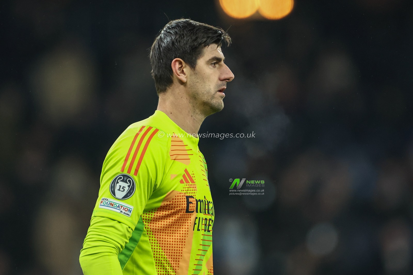 Thibaut Courtois of Real Madrid during the UEFA Champions League Knockout Round Play-off Manchester City v Real Madrid at Etihad Stadium, Manchester, United Kingdom, 11th February 2025

(Photo by Mark Cosgrove/News Images)