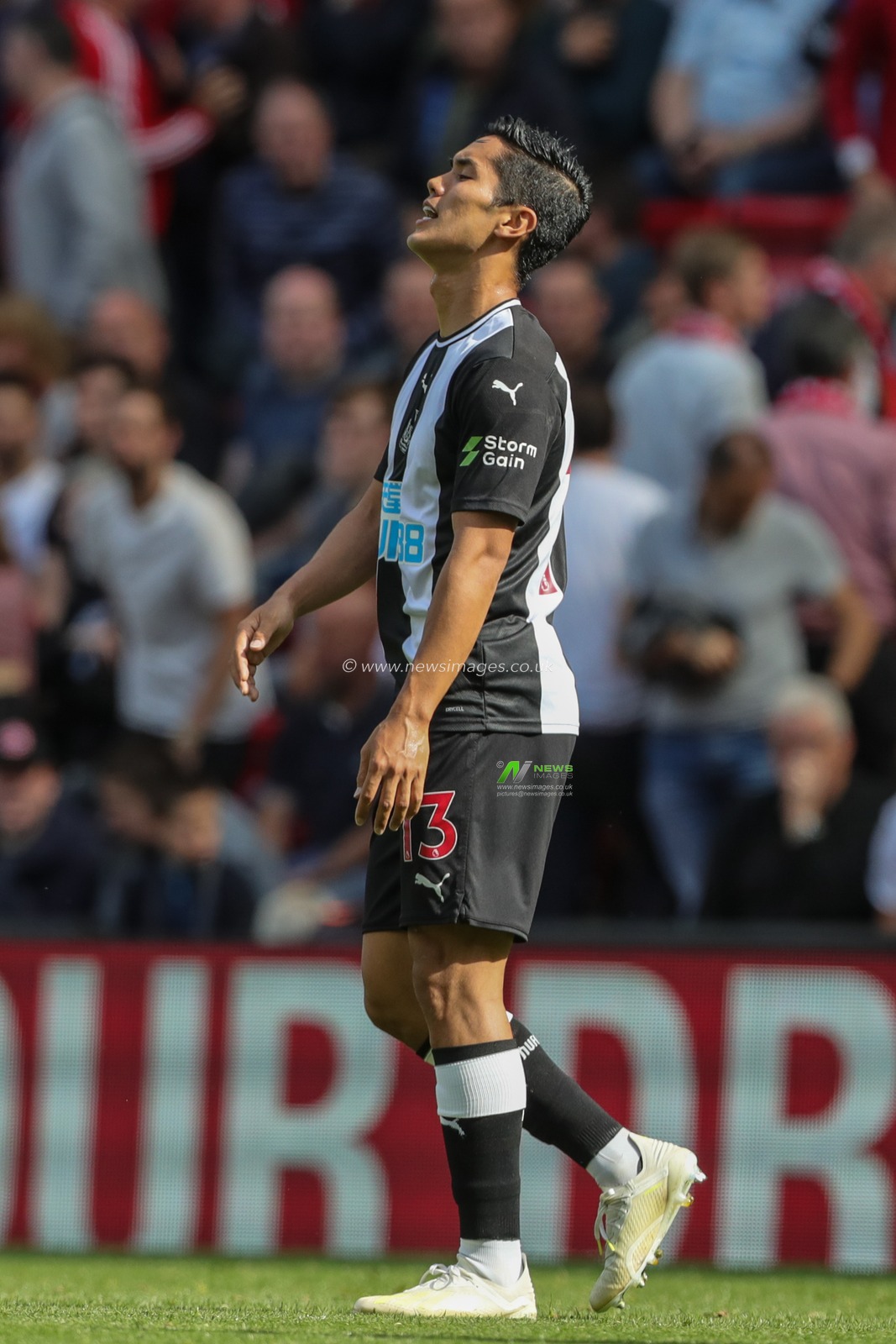 14th September 2019 , Anfield, Liverpool, England; Premier League Football, Liverpool vs Newcastle United ; Yoshinori Muto (13) of Newcastle United 


Credit: Mark Cosgrove/News Images 


Premier League/EFL Football images are subject to DataCo Licence