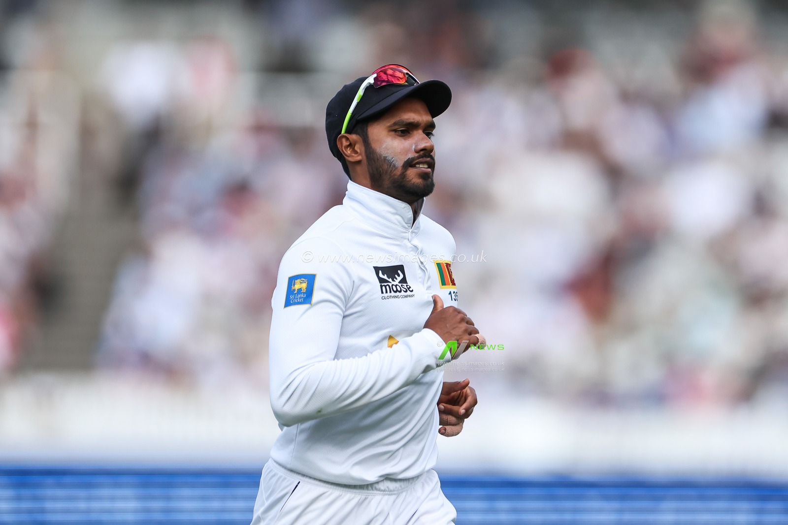 Dhananjaya de Silva of Sri Lanka during the England Men v Sri Lanka 2nd Rothesay Test Match Day 1 at Lords, London, United Kingdom, 29th August 2024

(Photo by Mark Cosgrove/News Images)