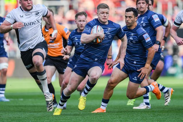 Noah Heward of Bristol Bears breaks the Saracens defence during the Gallagher PREM match Bristol Bears vs Saracens at Ashton Gate, Bristol, United Kingdom on 09 May 2026

(Photo by Alex Williamson/News Images)