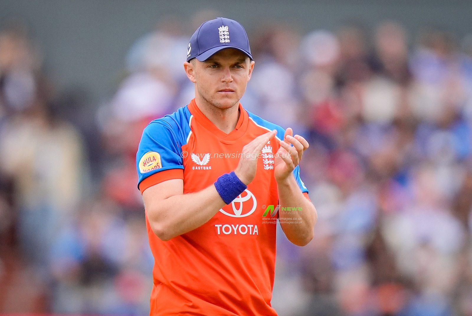 Sam Curran of England during the Second Vitality T20 International match England vs India at Old Trafford, Manchester, United Kingdom on 04 July 2026

(Photo by Maynard Manyowa/News Images)