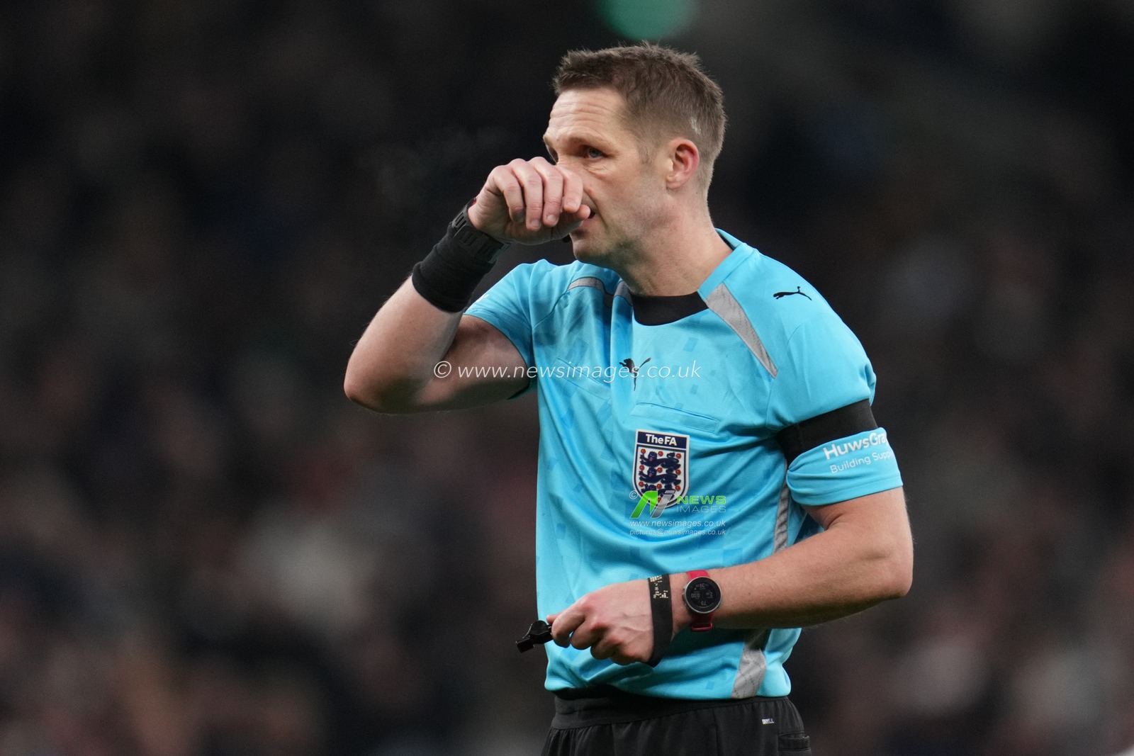Craig Pawson the referee during the Emirates FA Cup Third Round match Tottenham Hotspur vs Aston Villa at Tottenham Hotspur Stadium, London, United Kingdom, 10th January 2026

(Photo by Harvey Murphy/News Images)