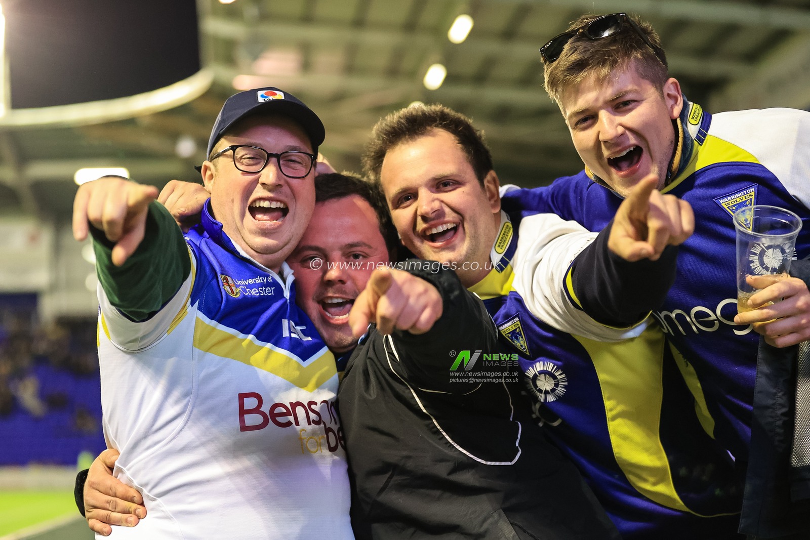 Warrington fans after the final hooter