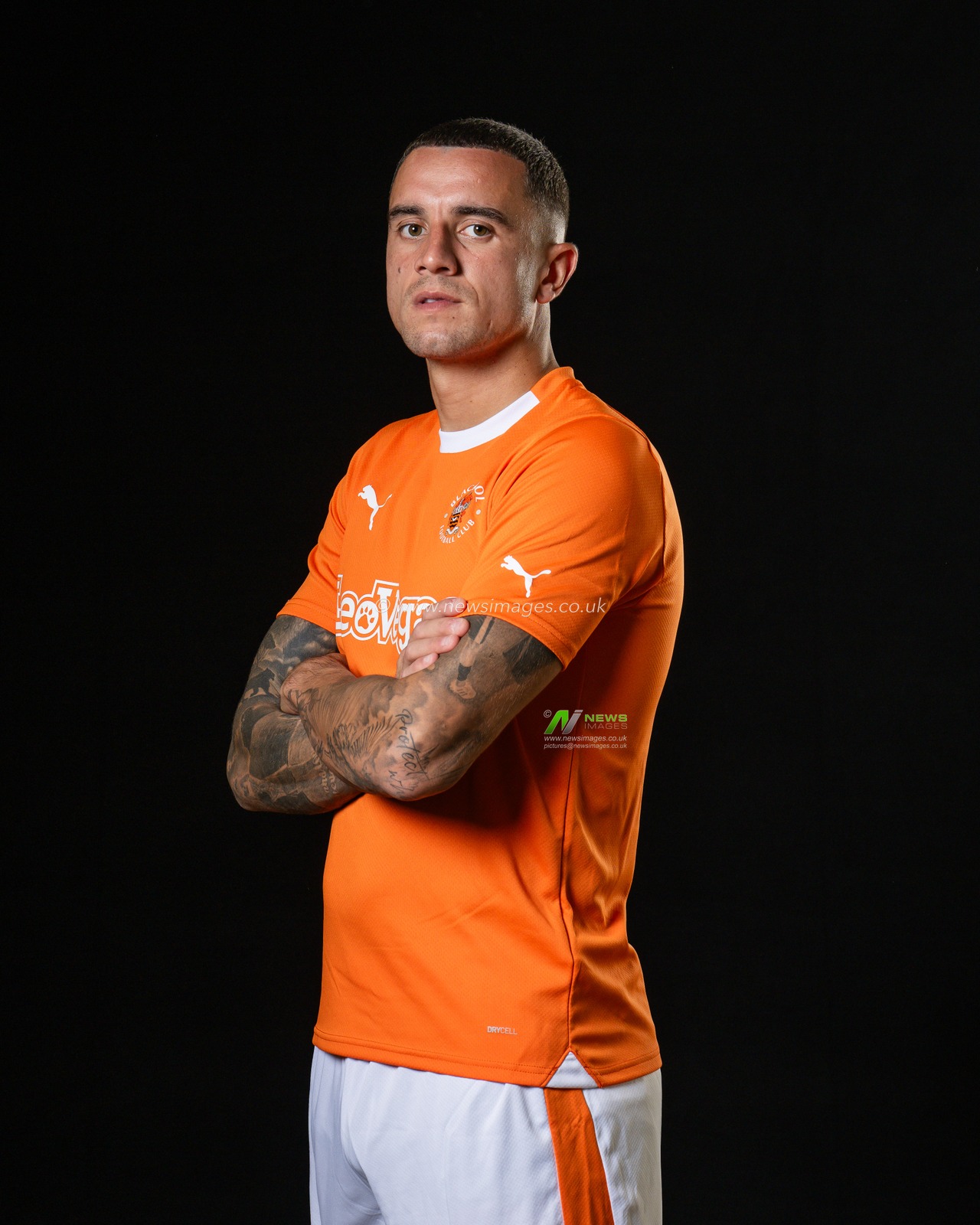 Blackpool Squad Headshots at Bloomfield Road, Blackpool, United Kingdom, 27th July 2023

(Photo by Craig Thomas/News Images)