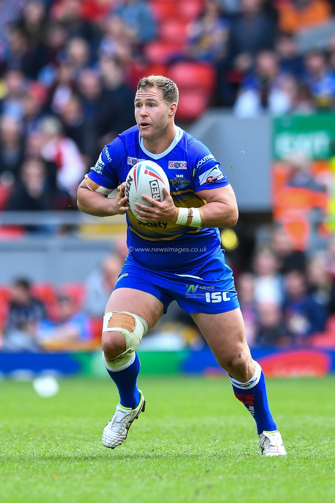 26th May 2019 , Anfield Stadium, Liverpool, England; Dacia Magic Weekend, Betfred Super League Round 16, Leeds Rhinos vs London Broncos ; Trent Merrin (11) of Leeds Rhinos in action 

Credit: Craig Thomas/News Images