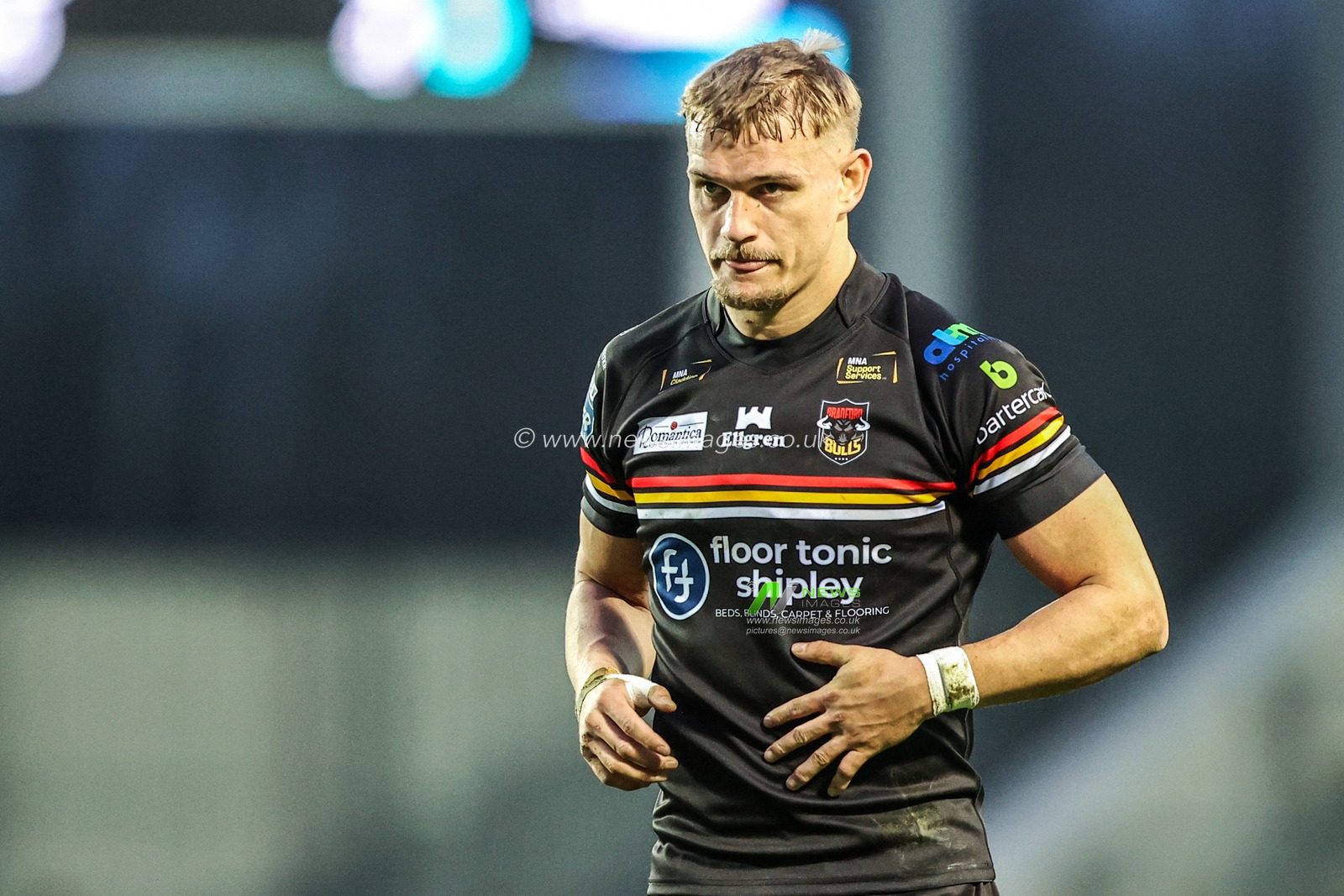 Luke Hooley of Bradford Bulls during the Betfred Super League round 4 match St Helens vs Bradford Bulls at The BrewDog Stadium, St Helens, United Kingdom on 07 March 2026

(Photo by Alfie Cosgrove/News Images)