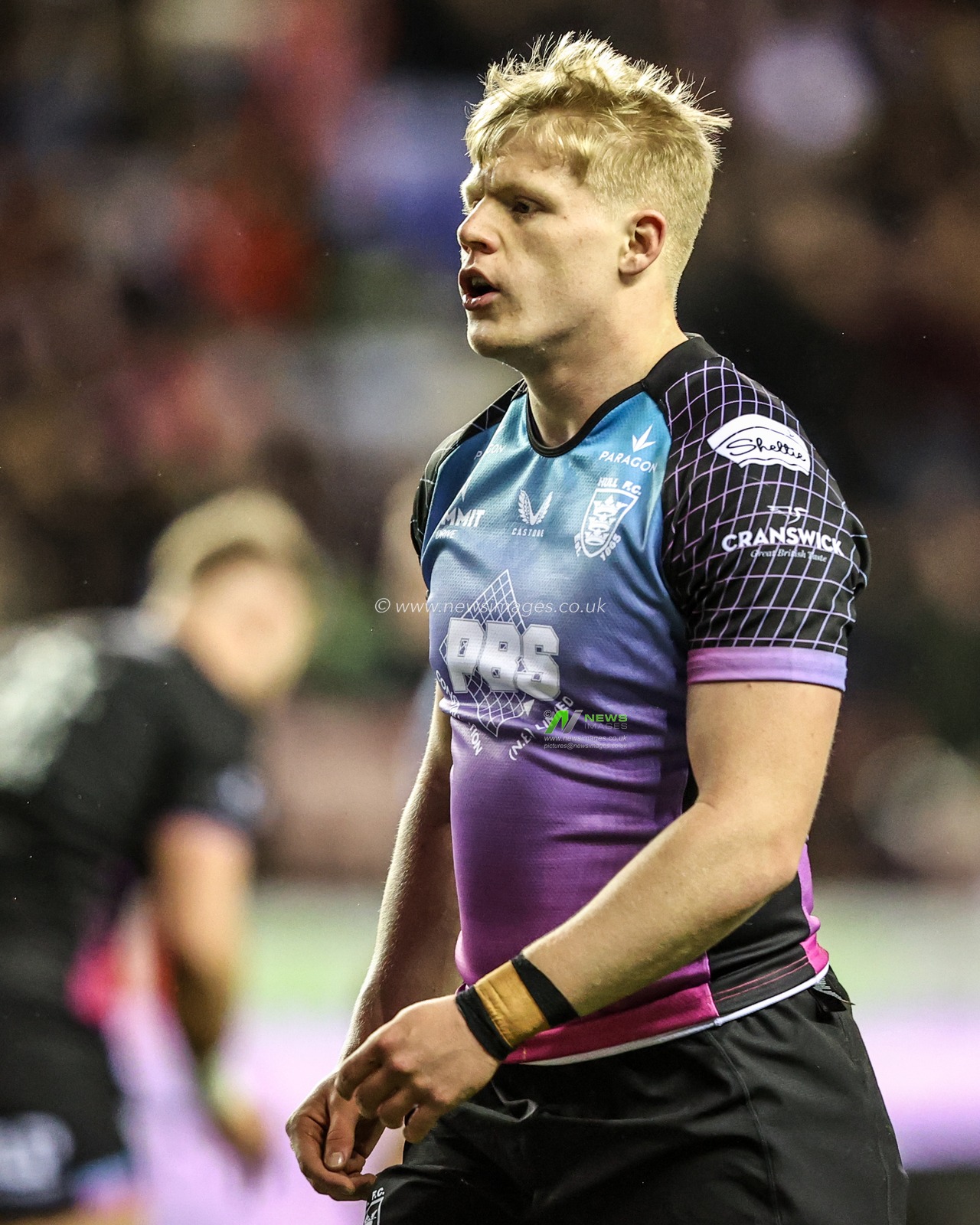 Matty Laidlaw of Hull FC in the pre-game warm up during the Betfred Super League match Wigan Warriors vs Hull FC at The Brick Community Stadium, Wigan, United Kingdom on 21 February 2026

(Photo by Alfie Cosgrove/News Images)
